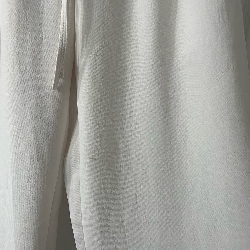 Aritzia The Lodge Crepette Cream Wide Leg Pants - Picture 2 of 6